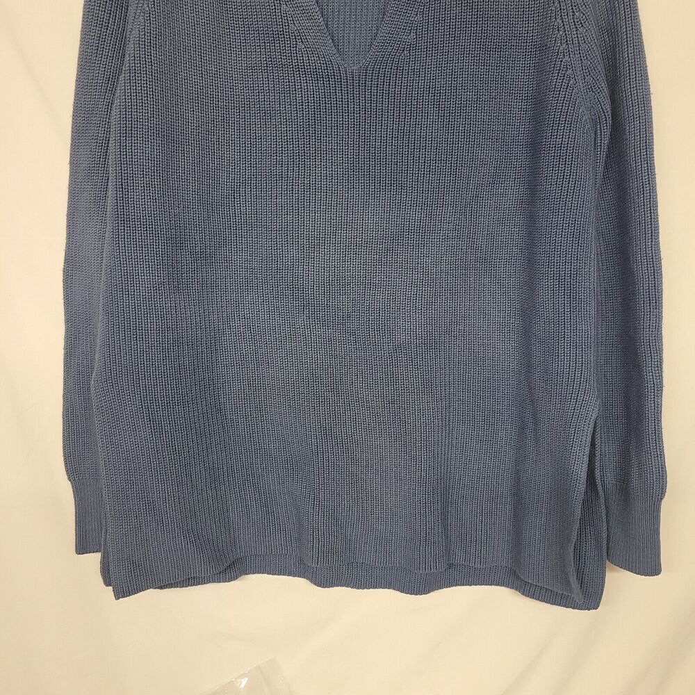 Athleta XSmall Sweater Hanover Refined V-Neck Pullover Poly/ Ex Fine Merino Wool - Picture 4 of 9